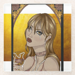 Dessous-de-verre En Verre Art Nouveau