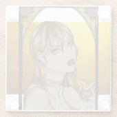 Dessous-de-verre En Verre Art Nouveau (Dos)