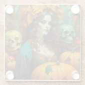 Dessous-de-verre En Verre Art Nouveau Samhain (Dos)