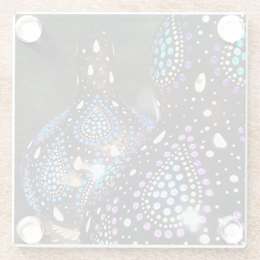 Dessous-de-verre En Verre Artisanat Gourd Lanternes turques Acrylique Art (Dos)