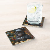 Dessous-de-verre En Verre Assistant de Gorilla (Incliné)