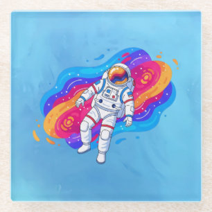 Dessous-de-verre En Verre Astronaute