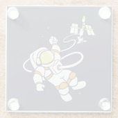 Dessous-de-verre En Verre Astronaute (Dos)