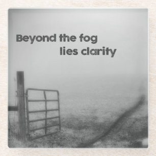 Dessous-de-verre En Verre Au-delà du brouillard, la clarté