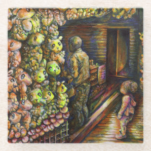 Dessous-de-verre En Verre Au nord du cirque