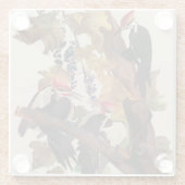 Dessous-de-verre En Verre Audubon Peinture d'Oiseaux Pic Pilé (Dos)