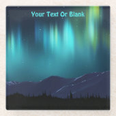 Dessous-de-verre En Verre Aurora Borealis (Devant)