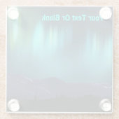 Dessous-de-verre En Verre Aurora Borealis (Dos)