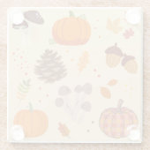 Dessous-de-verre En Verre Automne (Dos)