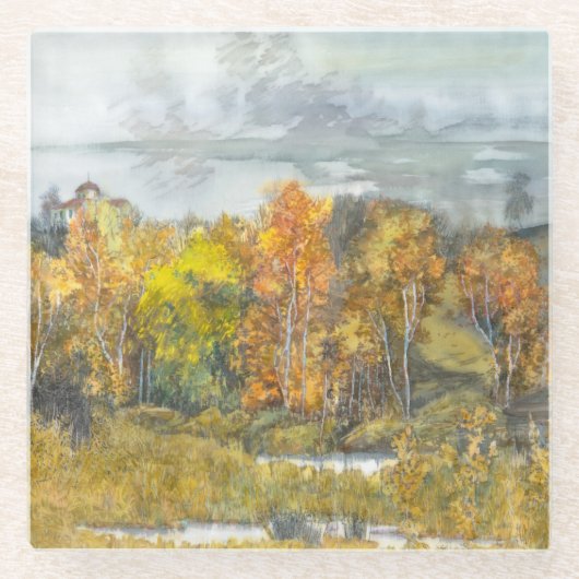 Dessous-de-verre En Verre automne 300 (Devant)