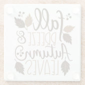 Dessous-de-verre En Verre Automne Breeze Feuilles d'automne (Dos)