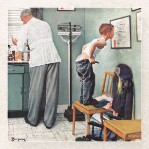 Dessous-de-verre En Verre Avant le tir ou au docteur