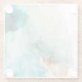 Dessous-de-verre En Verre Aversion - Aquarelle bleue (Dos)