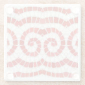 Dessous-de-verre En Verre Badigeonnet en verre MOSAIC ROUGE (Dos)