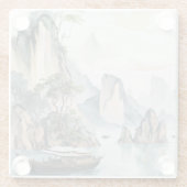 Dessous-de-verre En Verre Baie d'Ha Long (Dos)