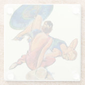 Dessous-de-verre En Verre Baigneurs (Dos)