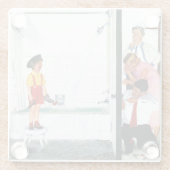 Dessous-de-verre En Verre Bain à débordement (Dos)