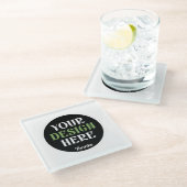 Dessous-de-verre En Verre baiser personnalisé, unique, élégant et minimalist (Incliné)