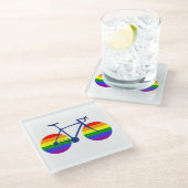 Dessous-de-verre En Verre Balade En Vélo Pride (Incliné)