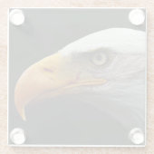 Dessous-de-verre En Verre Bald Eagle (Dos)