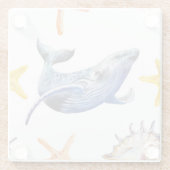 Dessous-de-verre En Verre Baleine à graphisme d'entreprise : Tableau de chan (Dos)