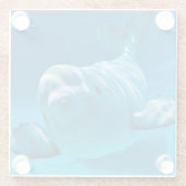 Dessous-de-verre En Verre Baleine de beluga (Dos)