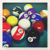 Dessous-de-verre En Verre Ballons de piscine (Devant)