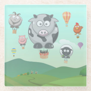 Dessous-de-verre En Verre Balloon Animaux