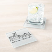 Dessous-de-verre En Verre Baltimore Skyline (Incliné)