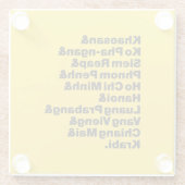 Dessous-de-verre En Verre Banana Pancake Trail / Circuit (Dos)