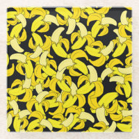 Bananes jaunes vintages : Arrière - plan noir
