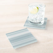 Dessous-de-verre En Verre Bandes bleu glace (Incliné)