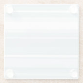Dessous-de-verre En Verre Bandes bleu glace (Dos)