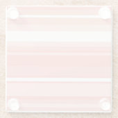 Dessous-de-verre En Verre Bandes coralliennes (Dos)