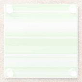 Dessous-de-verre En Verre Bandes de chaux (Dos)