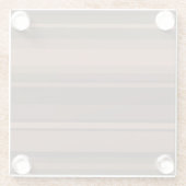 Dessous-de-verre En Verre Bandes de chocolat (Dos)