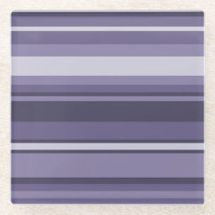 Dessous-de-verre En Verre Bandes de cuir violet