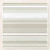 Dessous-de-verre En Verre Bandes de grès (Devant)