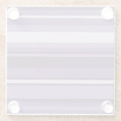 Dessous-de-verre En Verre Bandes de lavande (Dos)