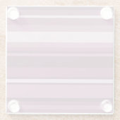 Dessous-de-verre En Verre Bandes mauves (Dos)