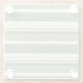 Dessous-de-verre En Verre Bandes vert olive (Dos)