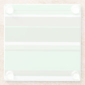 Dessous-de-verre En Verre Bandes vert pâle (Dos)