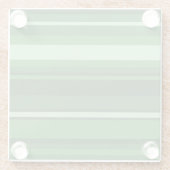 Dessous-de-verre En Verre Bandes vertes (Dos)