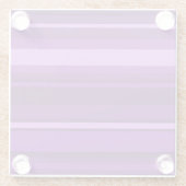 Dessous-de-verre En Verre Bandes violettes (Dos)
