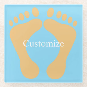 Dessous-de-verre En Verre Barefoot Beach Bum Thunder_Cove