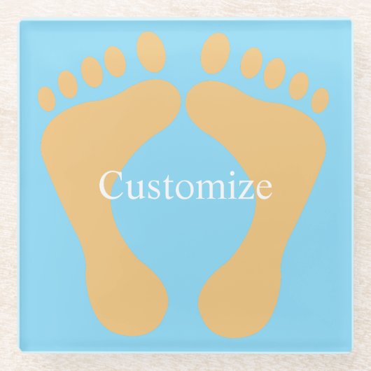 Dessous-de-verre En Verre Barefoot Beach Bum Thunder_Cove (Devant)