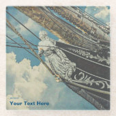 Dessous-de-verre En Verre Barque Elissa Figurhead (Devant)