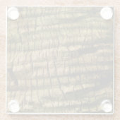 Dessous-de-verre En Verre Barre de palmiers (Dos)