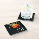 Dessous-de-verre En Verre Basket-ball I Love (Incliné)