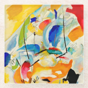 Dessous-de-verre En Verre Bataille maritime de Kandinsky 1913